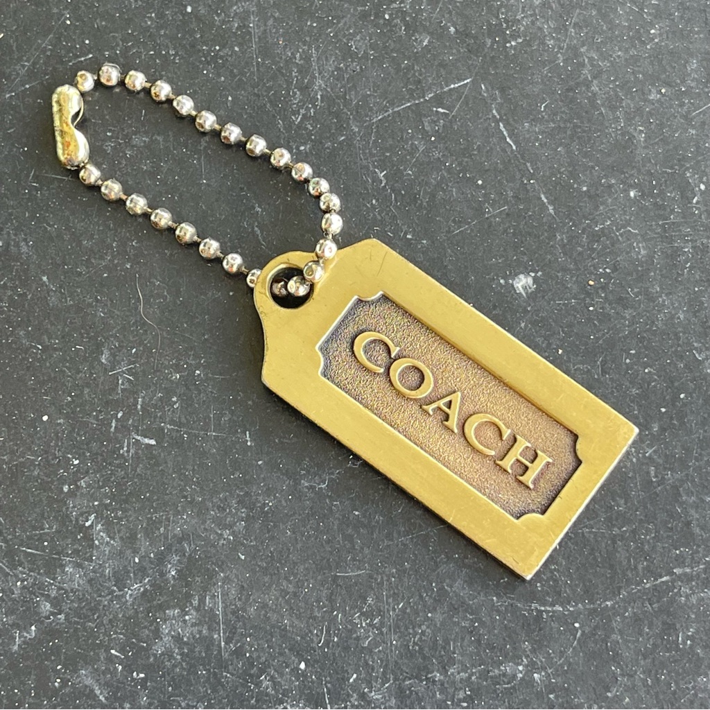 Coach Metallic Gold Key Holder